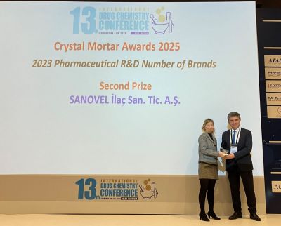 Ar-Ge Yatırımlarıyla Büyüyen Sanovel, Uluslararası İlaç Kimyası Kongresi’nden Ödülle Döndü