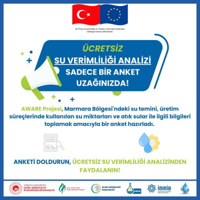 AWARE PROJESİ SU YÖNETİMİ ANKETİ İÇİN KİMYA SEKTÖRÜNE ÇAĞRI