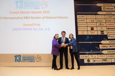 SANTA FARMA İLAÇ'A AR-GE PATENT ÖDÜLÜ